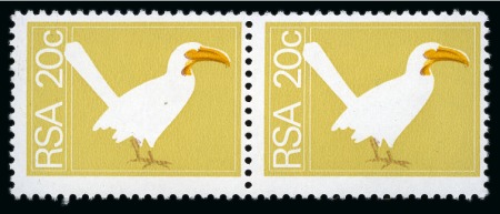 Stamp of South Africa » Union & Republic of South Africa 1974 Definitives Birds 20c mint nh trial pair with