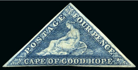 Stamp of South Africa » Cape of Good Hope 1863-64 4d Steel-Blue unused with fine to good margins