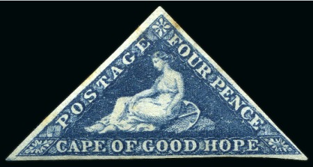 Stamp of South Africa » Cape of Good Hope 1863-64 4d Slate-Blue unused with good to very good margins