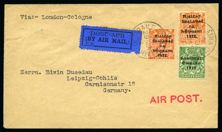 Stamp of Ireland » Airmails 1924 (29.1) Irish Acceptance: London to Cologne flight,