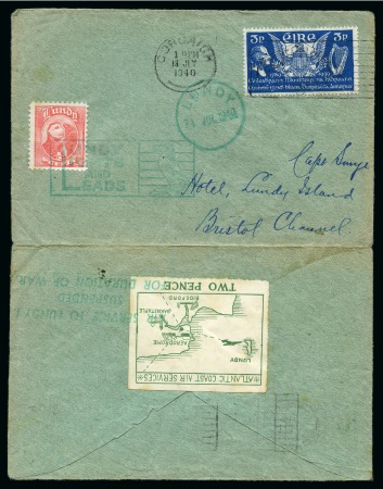 Stamp of Ireland » Airmails 1940 Wartime Airmail Service by ACAS Atlantic Coast