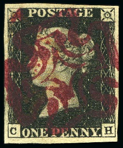 Stamp of Great Britain » 1840 1d Black and 1d Red plates 1a to 11 WITHDRAWN