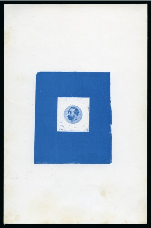 Stamp of Great Britain » King George V » 1911-12 Downey Head Issues 1911 Downey head die proof, head die stage 2a, printed in blue on fine wove paper