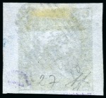 Stamp of Mauritius » 1859 Lapirot Issue » Intermediate Impressions (SG 38) 1859 Lapirot 2d blue, intermediate impression, used with oval bars cancel, position 11