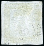 Stamp of Mauritius » 1859 Lapirot Issue » Intermediate Impressions (SG 38) 1859 Lapirot 2d blue, intermediate impression, used with oval bar cancel, position 12