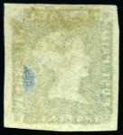 Stamp of Mauritius » 1848-59 Post Paid Issue » Earliest Impressions (SG 3-5) 1848-59 Post Paid 2d deep blue, earliest impression, unused with large to very large margins