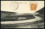 Stamp of Olympics » 1924 Paris » Covers and Cancellations FIRST DAY OF THE GAMES: 1924 (May 4) Picture postcard of the Colombes Stadium with 5c Semeuse tied by "COLOMBES / STADE OLYMPIQUE" cds