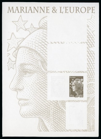 Stamp of France » Blocs et Feuillets 2011 Marianne de l'Europe : deux blocs : un non dentelé