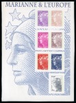Stamp of France » Blocs et Feuillets 2011 Marianne de l'Europe : deux blocs : un non dentelé