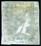 Stamp of Mauritius » 1859 Sherwin Issue (SG 40) 1859 Sherwin 2d deep blue, position 12, good even margins, used