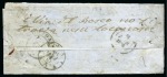 Stamp of Great Britain » 1854-70 Perforated Line Engraved 1855 (Jan 28) Entire from Charles Bracebridge, mentor and protector of Florence <mark>Nightingale</mark>, bearing GB 1854 1d tied by “petits chiffres” “1896” lozenge of Marseilles