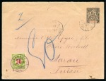 Stamp of Colonies françaises » Colonies Francaise Collections et Lots 1895-1916, Lot de 9 lettres pour la Suisse avec Type