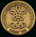 Stamp of Olympics » 1988 Calgary 1988 Calgary participation medal in original box, very