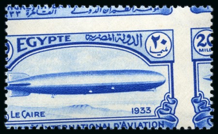 Stamp of Egypt » Commemoratives 1933 Aviation Congress set of five, mint nh Royal misperfs, plus Royal cancelled back set of singles, etc.
