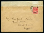 Stamp of Egypt » Postal History 1918 Egypt Censor Mail: A cover sent from England c1918
