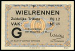 Stamp of Olympics » 1928 Amsterdam » Memorabilia 1928 Amsterdam cycling season ticket, signed on the front by Bernard Leene, Gold medal winner in the Tandem