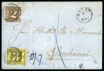 Stamp of German States » Thurn and Taxis 1860 cover franked with 2sgr black and rose and 3sgr