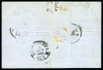 Stamp of German States » Thurn and Taxis 1860 cover franked with 2sgr black and rose and 3sgr