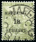 Stamp of South Africa » Mafeking 1900 Collection of overprints on COGH & Bechuanaland stamps on an album pages, with SG.1-14, incl. extra SG.1, 3, 3 & 7