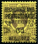 Stamp of South Africa » Mafeking 1900 Collection of overprints on COGH & Bechuanaland stamps on an album pages, with SG.1-14, incl. extra SG.1, 3, 3 & 7