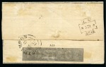 Stamp of Great Britain » 1840 Mulreadys & Caricatures 1844 (Mar 8) 1d Mulready lettersheet, forme 1 stereo A15, cancelled by a neat London "7" in MC, contains pre-printed invoice letter heading for Samuel Hanson & Son