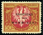 Stamp of Poland » Poland Issues f. Occupation Warwiszki 1923 Samorzad Warwiszki 50m, 100m and 200m mint set