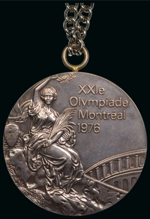 Stamp of Olympics » 1976 Montreal 1976 Montreal Second Place silver medal for Rowing awarded to Lyubov Talalaeva of the USSR