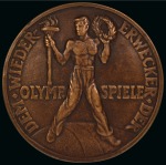 Stamp of Olympics » Pierre de Coubertin and the IOC 1937 "The Revival of the Olympic Games" Coubertin commemorative medal, 85mm, for the death of Pierre de Coubertin
