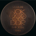 Stamp of Olympics » Pierre de Coubertin and the IOC 1985 IOC Congress in Berlin: Medal, 49mm, showing the Rotes Rathaus above Olympic Rings bordered by Congress legend