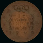 Stamp of Olympics » 1948 St. Moritz 1948 St. Moritz participation medal, 40mm, bronze