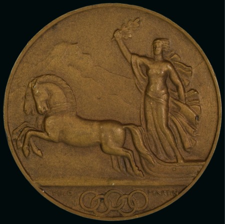 Stamp of Olympics » 1928 St. Moritz 1928 St. Moritz participation medal, 37mm, bronze