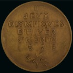 Stamp of Olympics » 1928 St. Moritz 1928 St. Moritz participation medal, 37mm, bronze