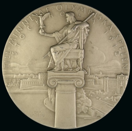 Stamp of Olympics » 1912 Stockholm » Memorabilia 1912 Stockholm participation medal, 51mm