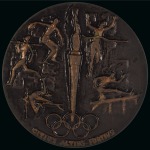 Stamp of Olympics » Pierre de Coubertin and the IOC Commemorative medal for the death of Pierre de Coubertin