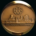 Stamp of Olympics » 1976 Montreal 1976 Montreal participation medal, 44mm, fine, plus official medallion in original box
