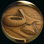 Stamp of Olympics » 1976 Montreal 1976 Montreal participation medal, 44mm, fine, plus official medallion in original box