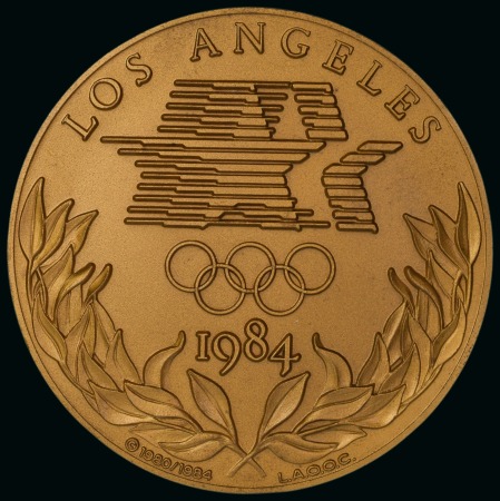 Stamp of Olympics » 1984 Los Angeles 1984 Los Angeles participation medal, 60mm, very fine