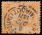 Stamp of Egypt » Egyptian Post Offices Abroad » Consular Offices » Beirut 1867 Second Issue and 1874-75 Third Issue selection with V.R. POSTE EGIZIANE / BAIROUT cds