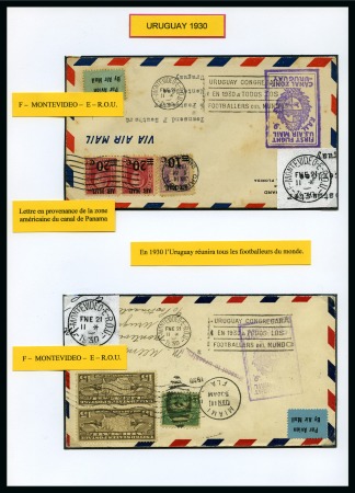 Stamp of Thematics » Sport and Games » Football 1930 World Cup collection of Uruguay special cancellations