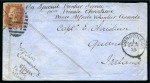 Stamp of South Africa » Cape of Good Hope 1877 Envelope endorsed "On Special Frontier Service / from Private Christian / Prince Alfred's Volunteer Guards" at top and countersigned at lower left at Fort Bowker in Gcalekaland