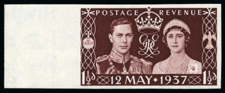 Stamp of Great Britain » King George VI 1937 Coronation 1 1/2d imperforate imprimatur, mint nh