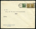 Stamp of Thematics » Sport and Games » Football 1930 WORLD CUP: 1930 (May 9) Envelope with stamps tied by "EN 1930 EUROPA Y AMERICA DISPUTARA SUPREMACIAS EN FOOTBALL" slogan cancel