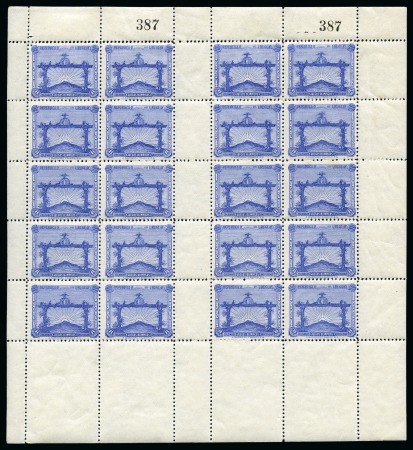 Stamp of Olympics » 1928 Amsterdam » 1928 Olympic Issues of Other Countries URUGUAY: 1928 Olympic Football Champions set of three in mint nh sheets of 20 