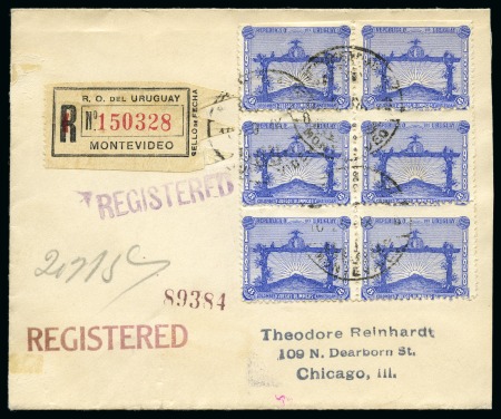 Stamp of Olympics » 1928 Amsterdam » 1928 Olympic Issues of Other Countries URUGUAY: Group of 1928 Uruguay Football Champions stamps on cover (5)