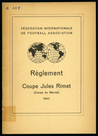 Stamp of Thematics » Sport and Games » Football 1950 World Cup official rules booklet, 13pp