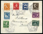 Stamp of Olympics » 1928 Amsterdam » Issued Stamps, Covers and Cancellations 1928 Amsterdam pair of covers with the complete 1928 Olympics sets