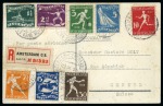 Stamp of Olympics » 1928 Amsterdam » Issued Stamps, Covers and Cancellations 1928 Amsterdam pair of covers with the complete 1928 Olympics sets