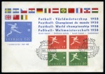 Stamp of Thematics » Sport and Games » Football 1958 World Cup official commemorative card with the signatures of the German team players 