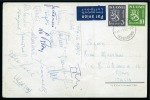 Stamp of Thematics » Sport and Games » Football 1952 Official postcard of the Italian Football Association signed by the Italian players and coach