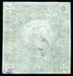 Stamp of Mauritius » 1859 Lapirot Issue » Early Impressions (SG 36-37) 1859 Lapirot 2d blue, early impression, used with part oval bars cancel, position 10
